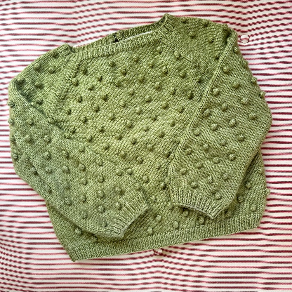 Misha & Puff Original Popcorn Sweater Green